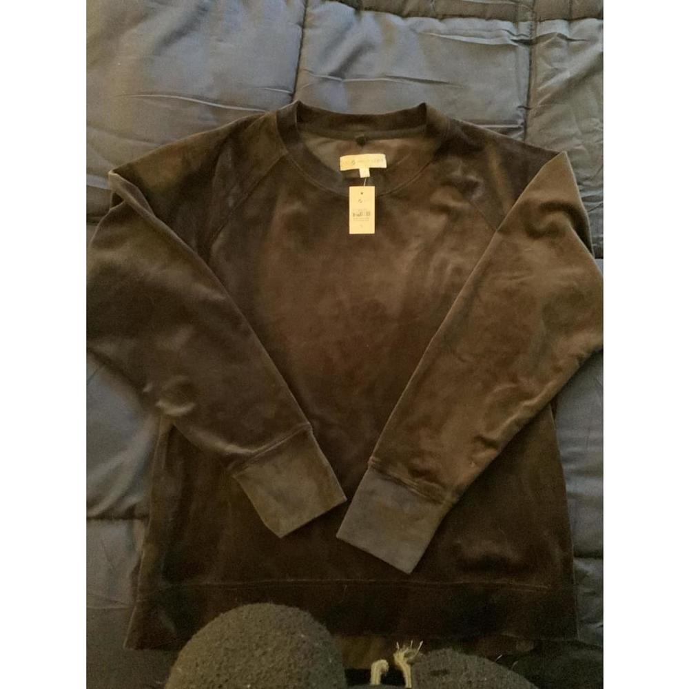 Lou and Grey velvet sweatshirt
